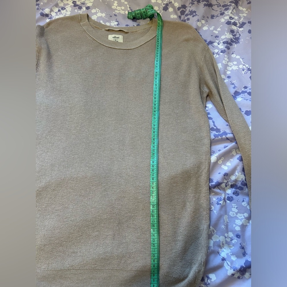 ARITZIA WILFRED Balsac Silk Cashmere Sweater Tan color M-size - Picture 8 of 8